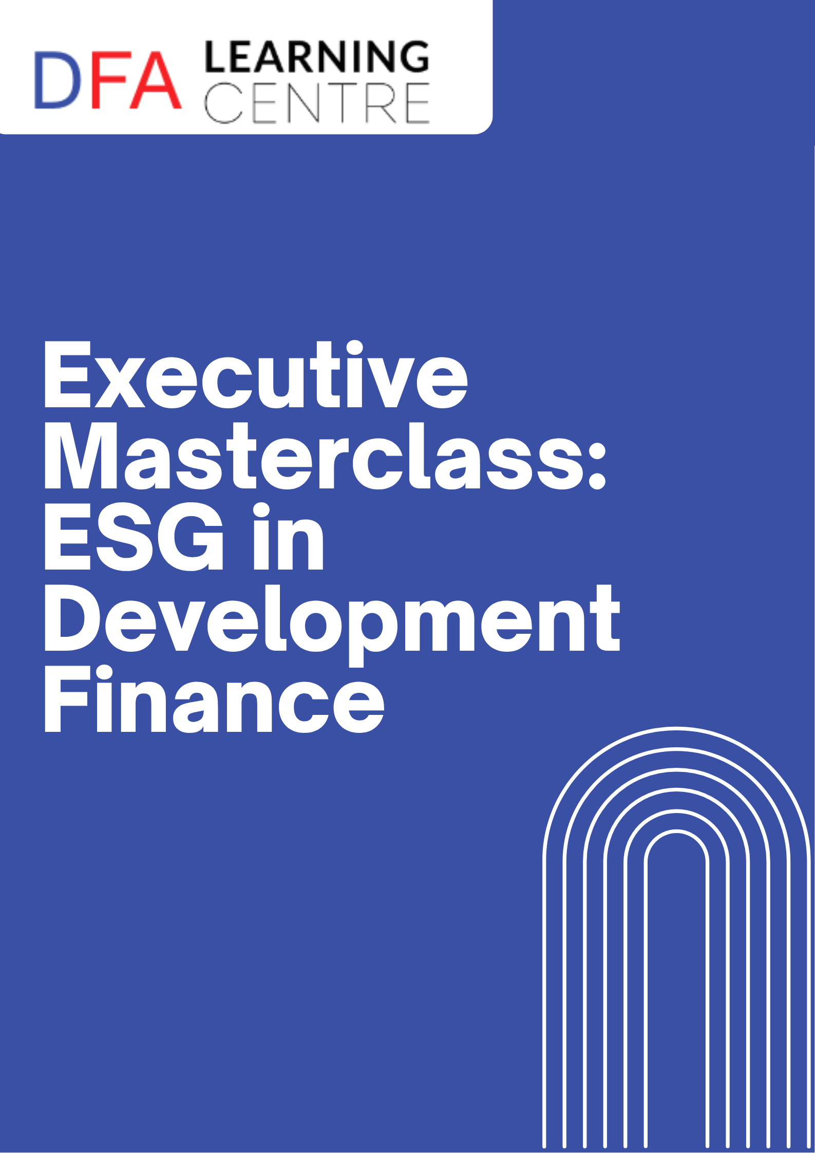 Executive Masterclass: ESG in Development Finance